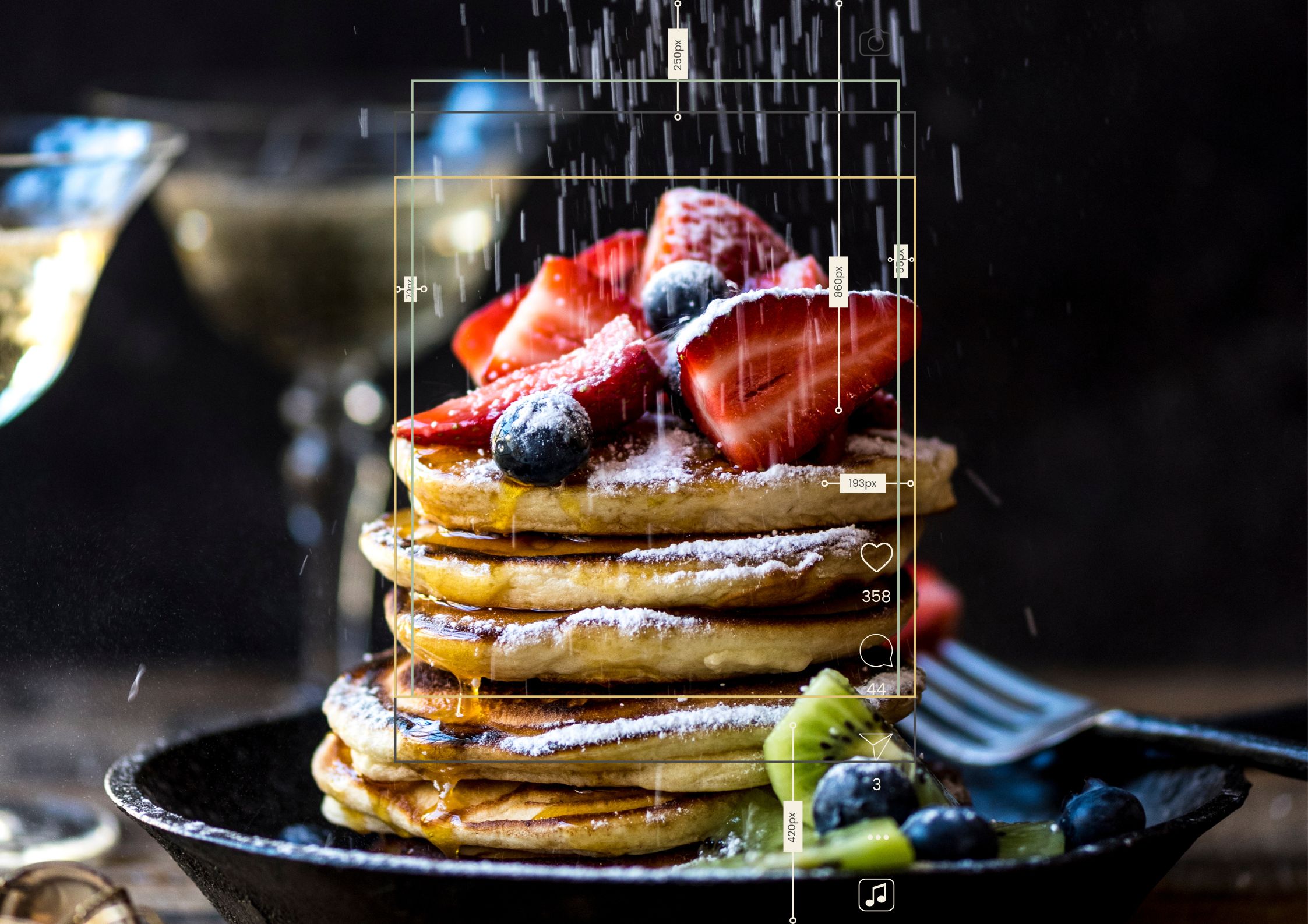 Full Stack Snacks | Bite-size Marketing Tips Free Instagram Reels Safe Zone Template HEader